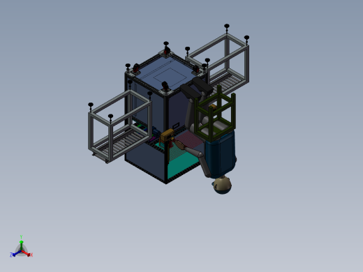 咖啡机底座锁螺丝机正等轴测缩略图