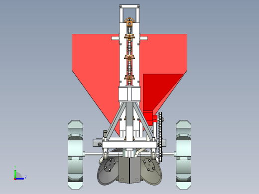 土豆播种机左视缩略图