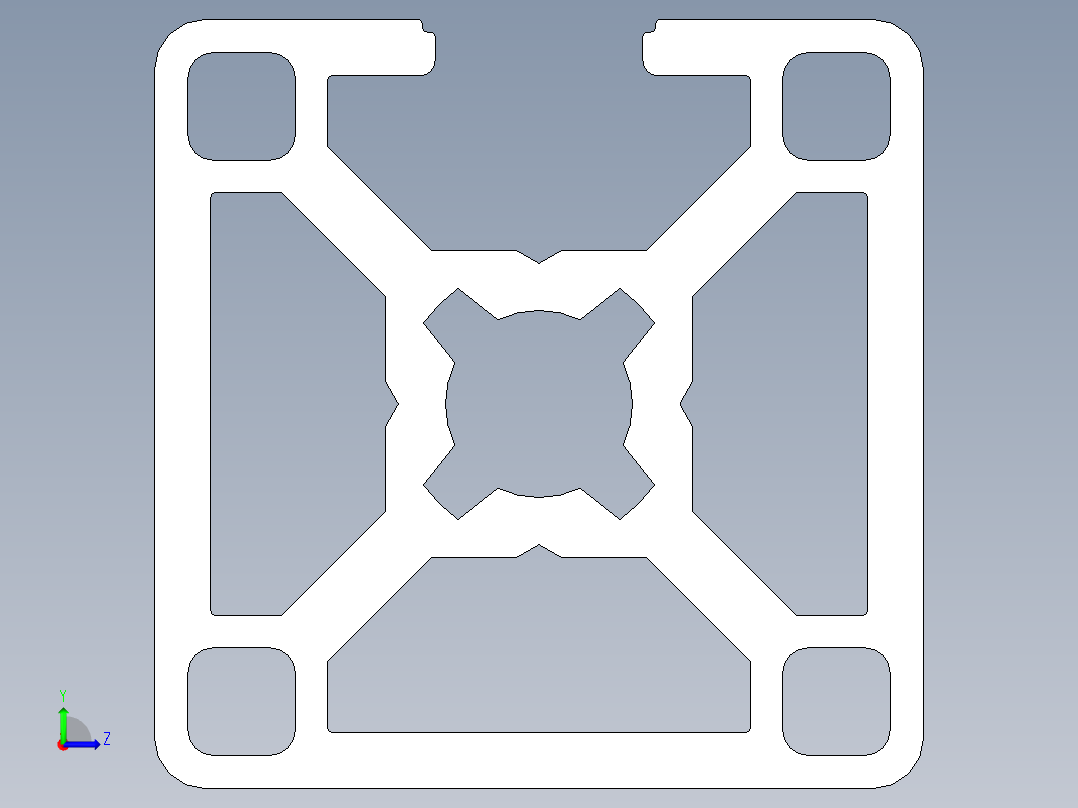 型材-BR 30X30 1N KJN992397.STEP左视图