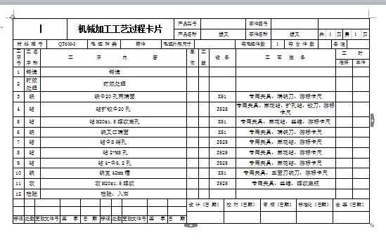 JS54双拨叉加工工艺规程及铣槽夹具设计