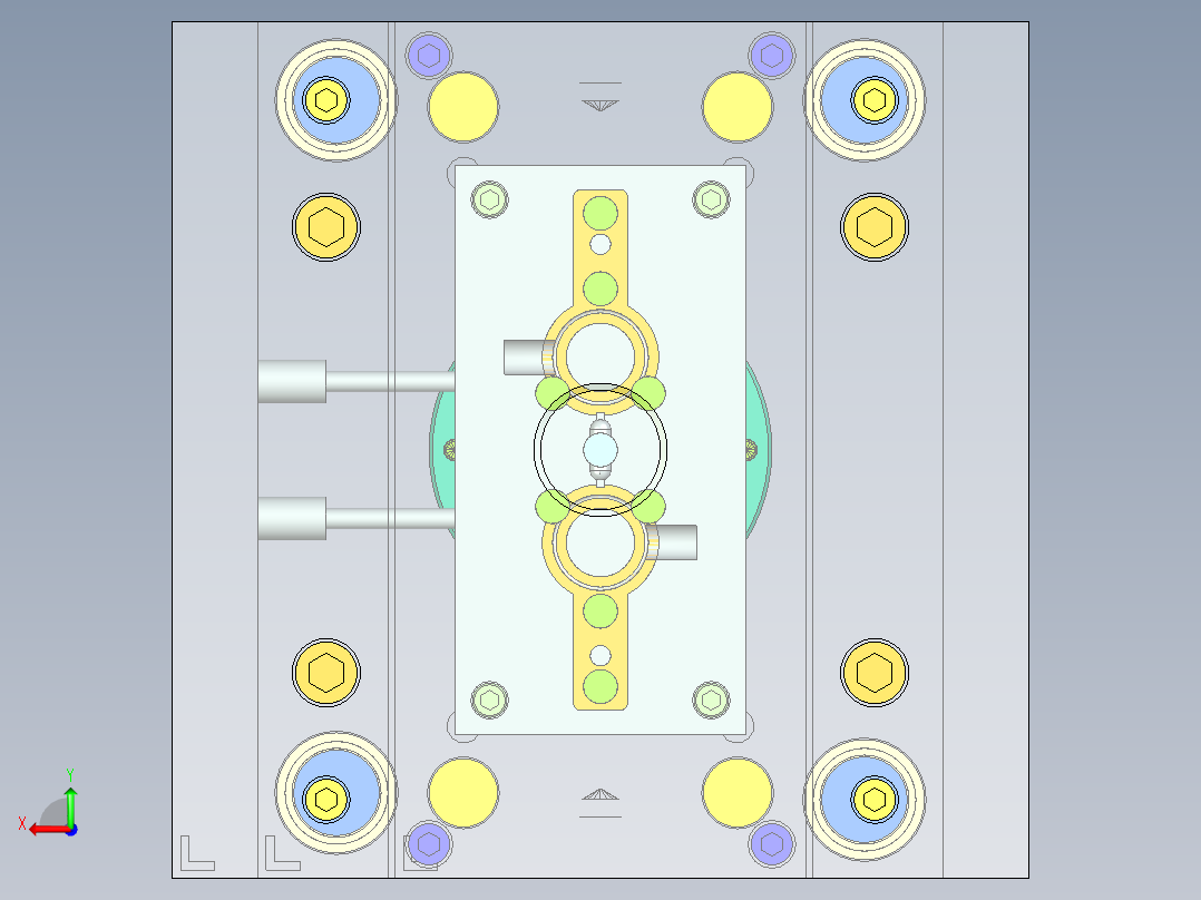 支架注塑模具设计含三维UG二维说明后视图