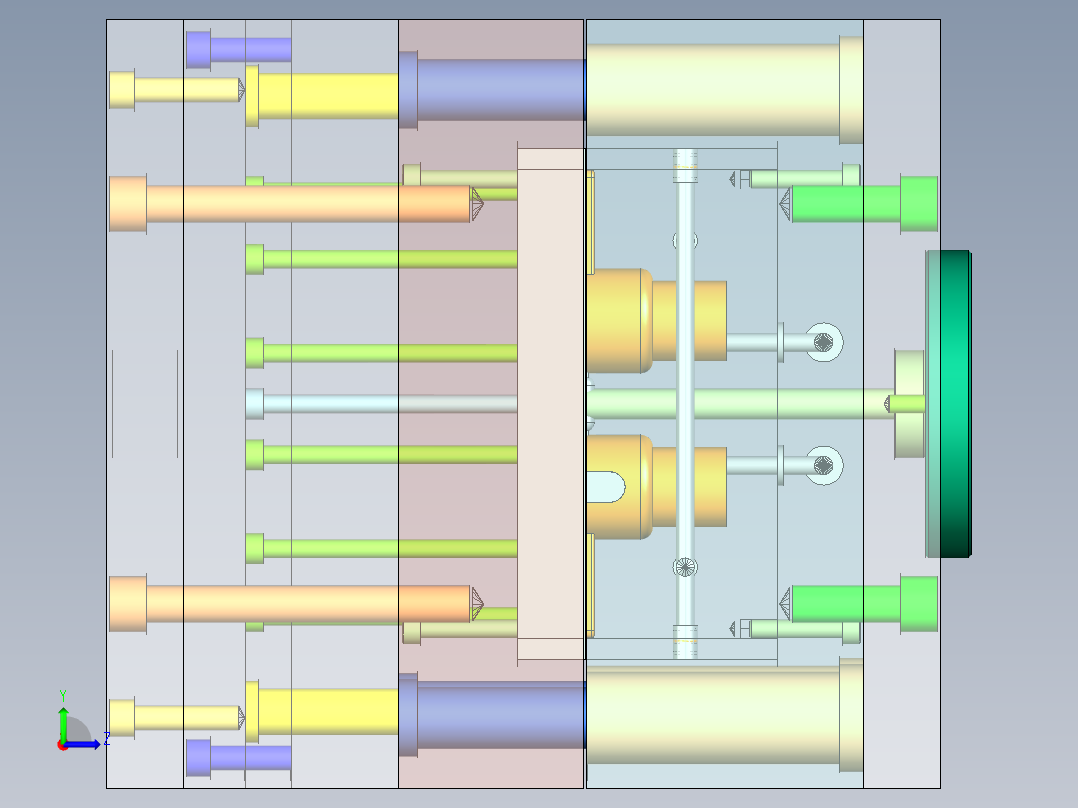 支架注塑模具设计含三维UG二维说明左视图