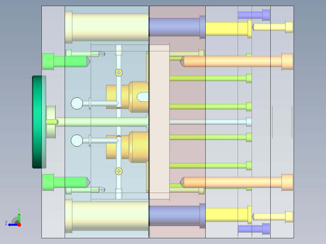 支架注塑模具设计含三维UG二维说明右视图