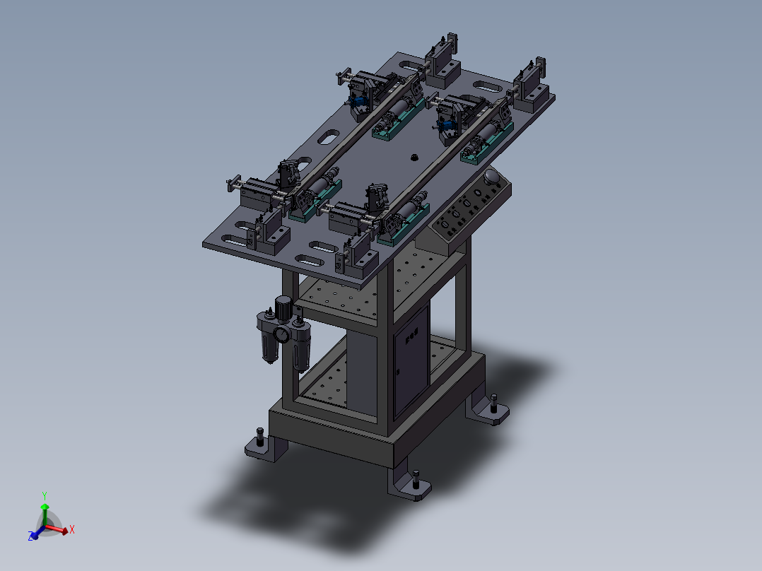 分体油杯激光焊接气动工装