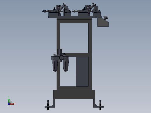 分体油杯激光焊接气动工装前视缩略图