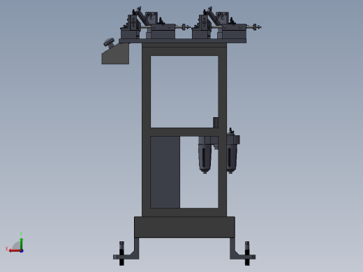 分体油杯激光焊接气动工装后视缩略图