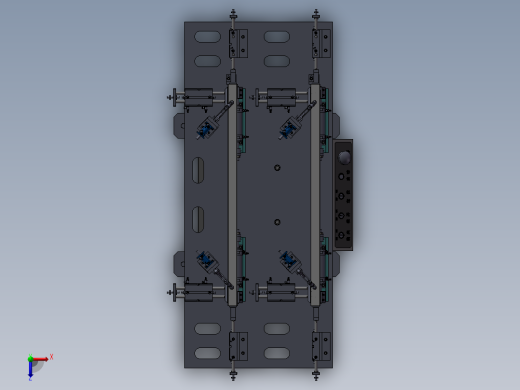 分体油杯激光焊接气动工装俯视缩略图