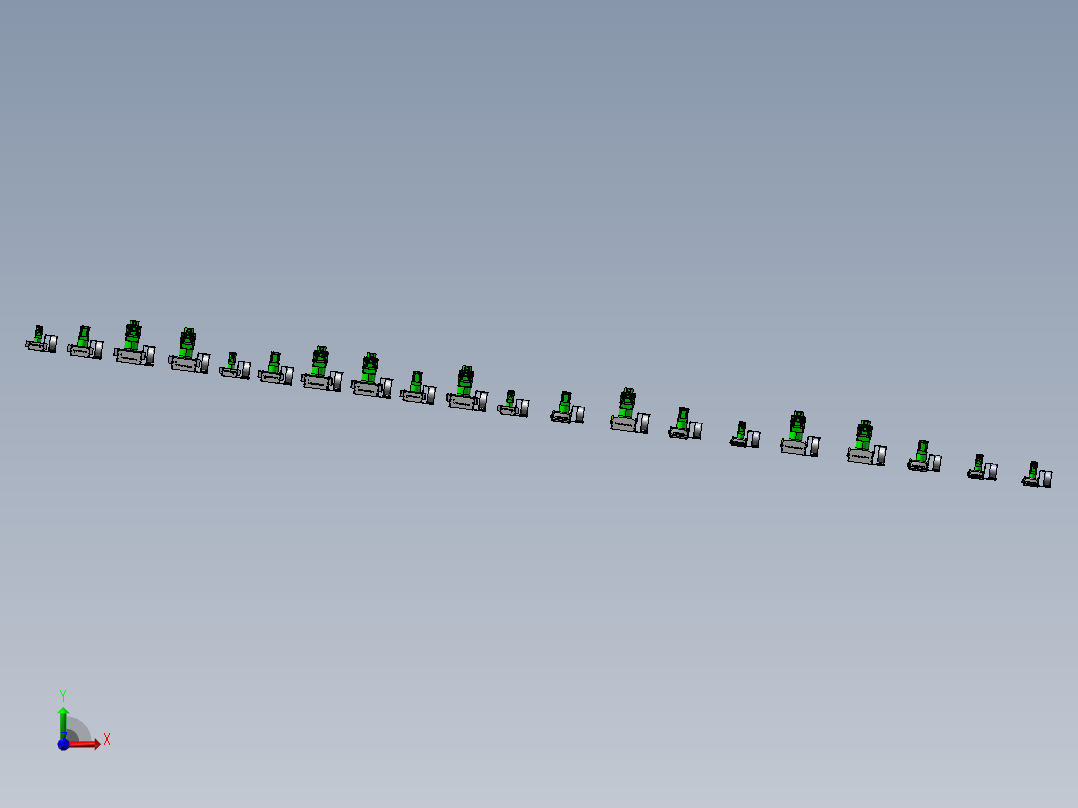 齿轮齿条型模组滑台前视图
