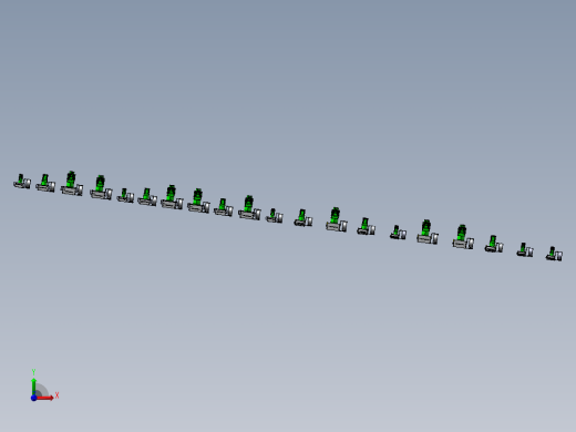 齿轮齿条型模组滑台前视缩略图