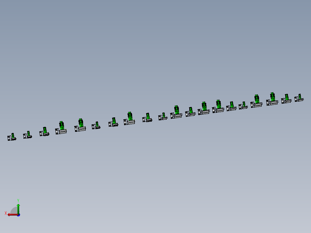 齿轮齿条型模组滑台后视图