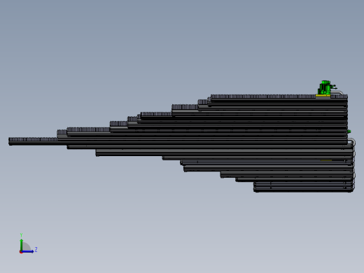 齿轮齿条型模组滑台左视缩略图