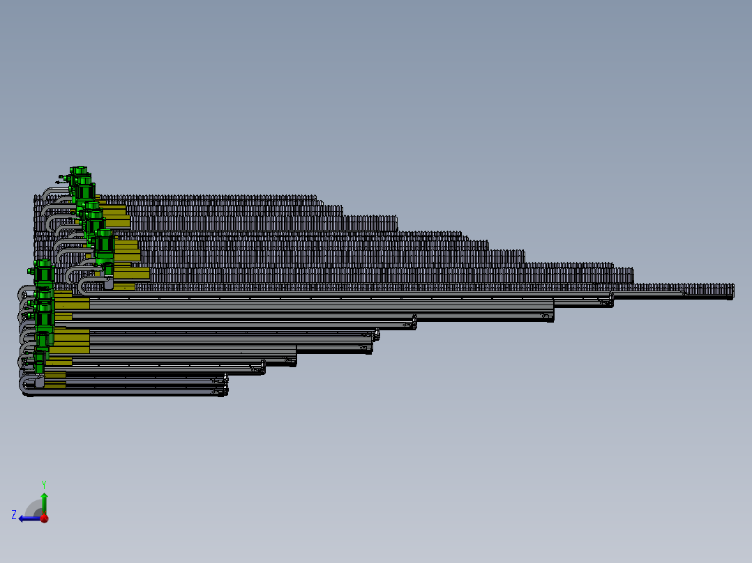 齿轮齿条型模组滑台右视图