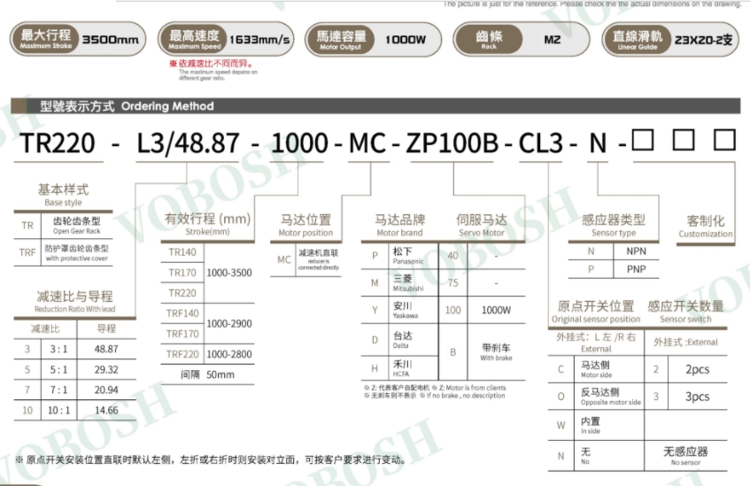齿轮齿条型模组滑台
