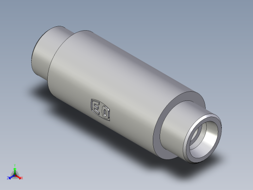 卡套式工业通用硬管接头EO_Weld_bulkhead_fitting_ESV14S71X正等轴测缩略图
