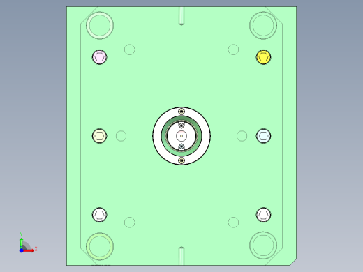 游戏机面盖（含五金件注塑）前视缩略图