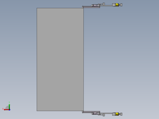 四连杆载车机构设计三维SW模型+CAD后视缩略图