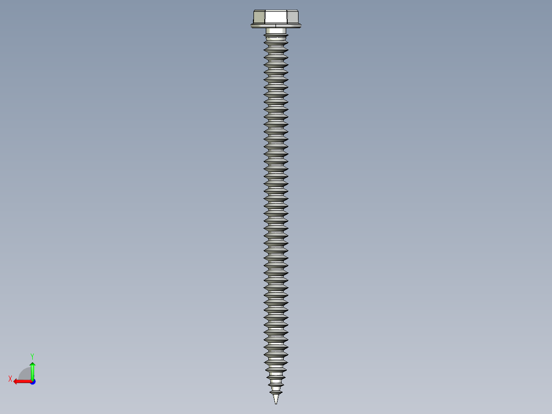 紧固件-IGES Hex Head Screw-03后视图
