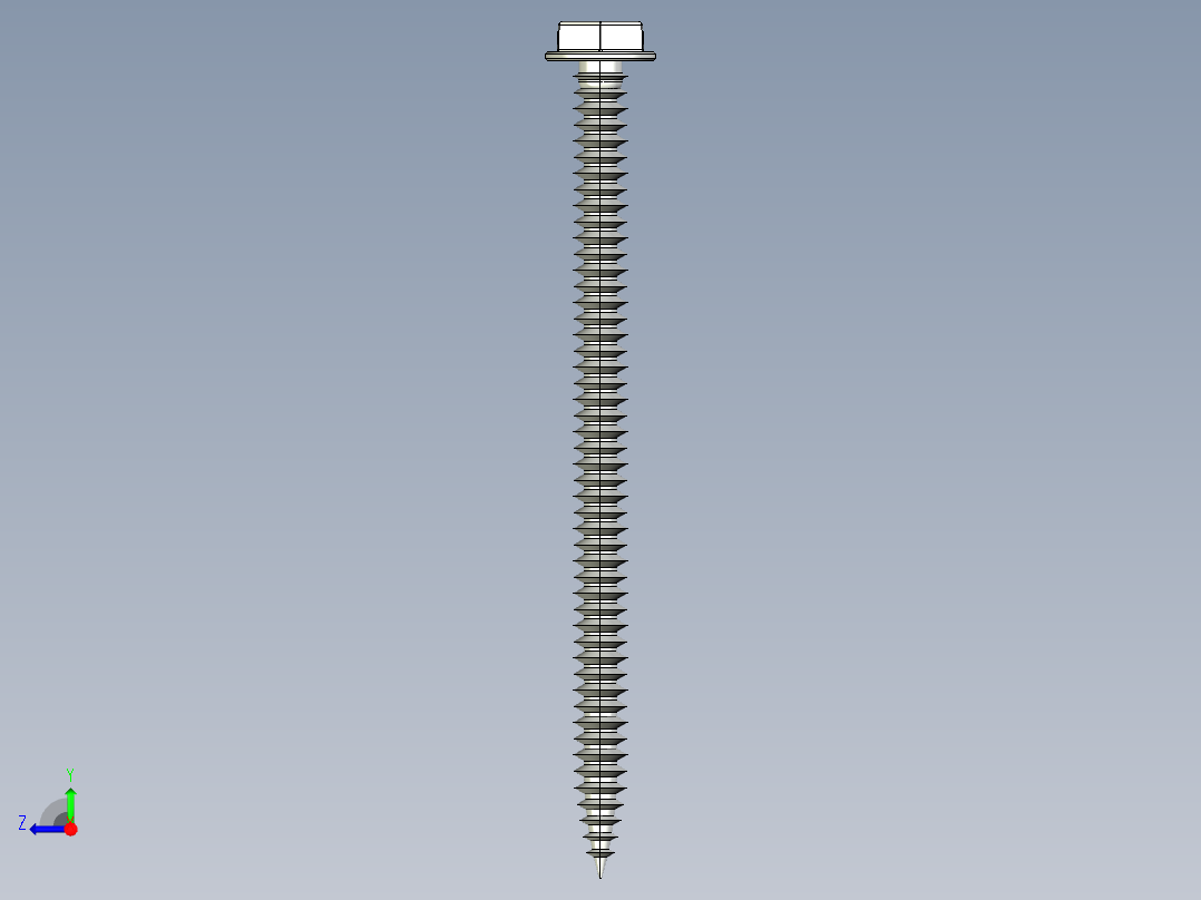 紧固件-IGES Hex Head Screw-03右视图