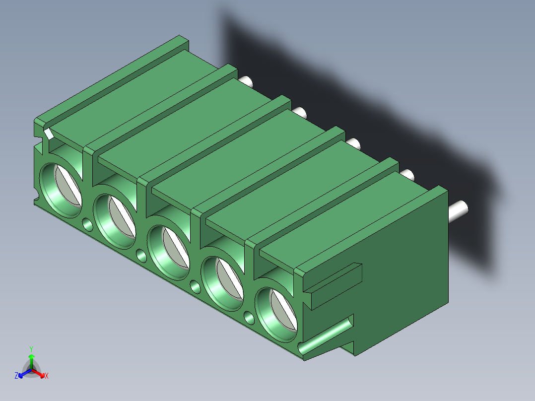 DG302-5.0-05P-14正等轴测图
