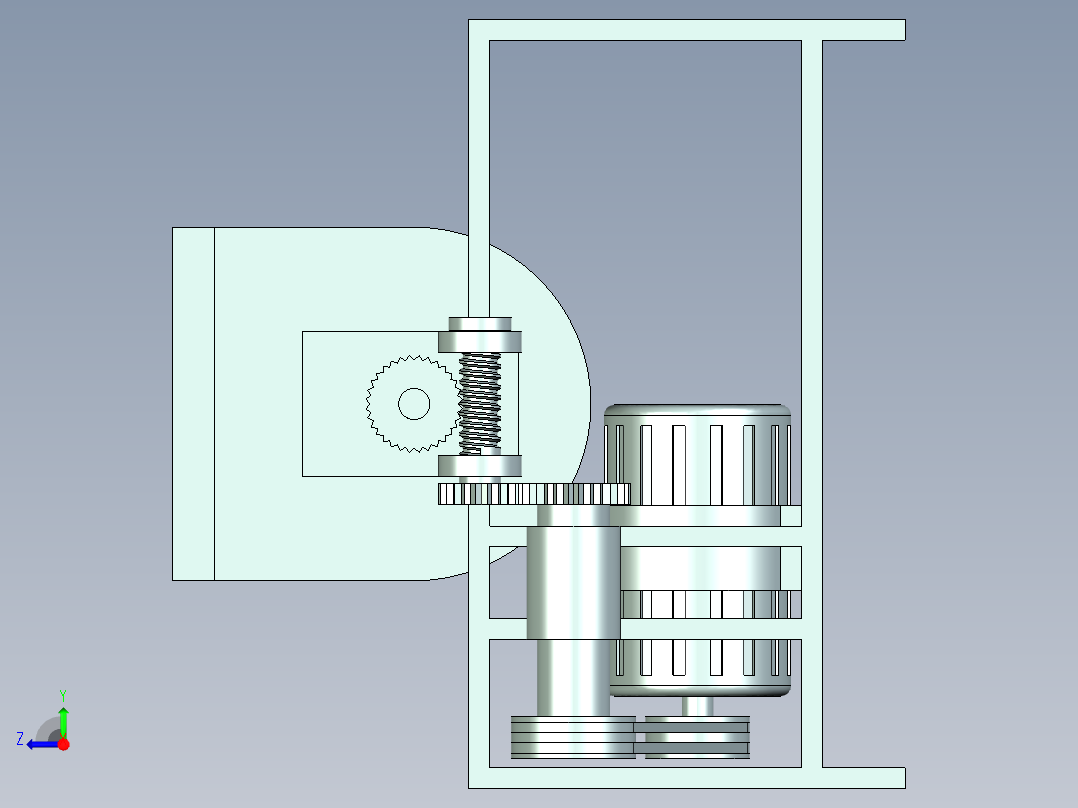 一种立式和面机UG三维=786309=90右视图