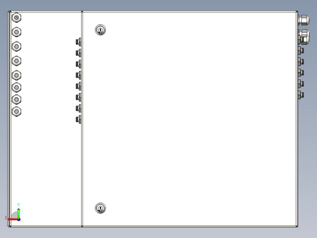 电动和气动箱后视图