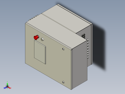 电动和气动箱正等轴测缩略图