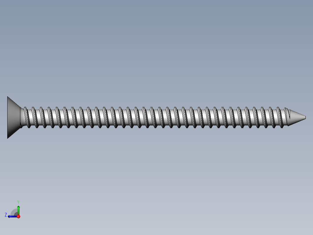 m3-13-to-40-沉头自攻螺丝-Screw M3 for Wood Configration右视图