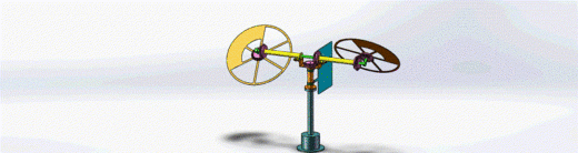 锥齿轮传动风力发电机模型缩略图