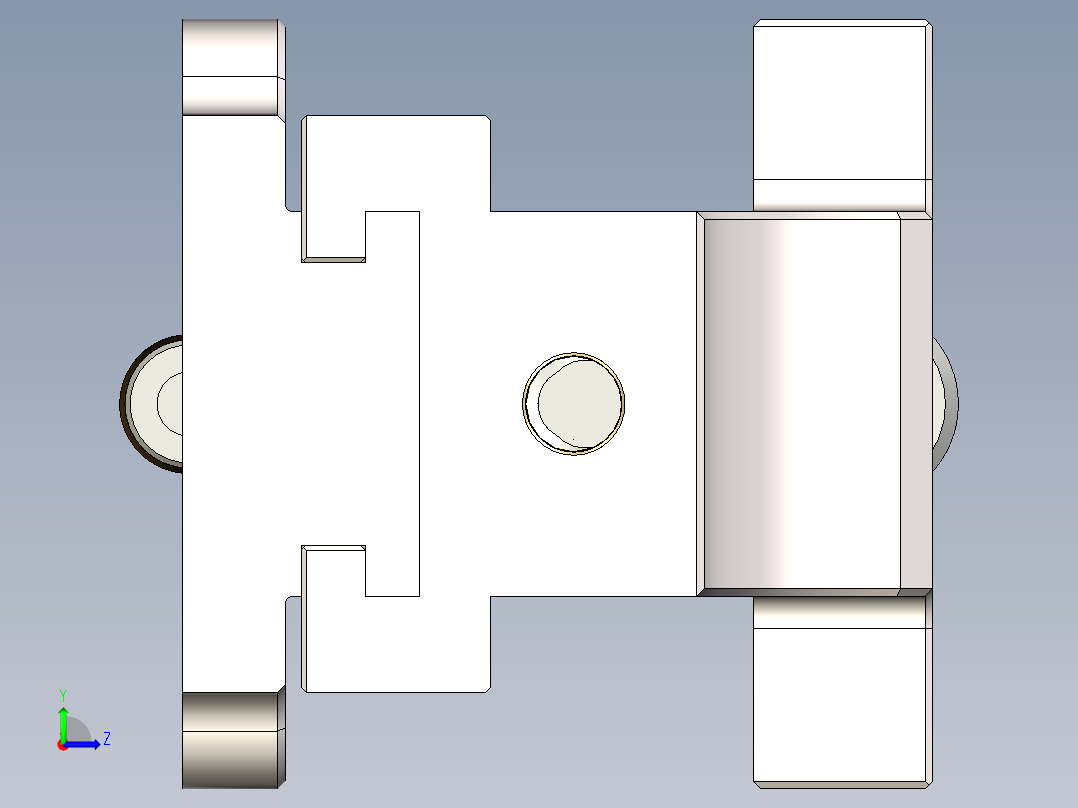 迷你台虎钳左视图