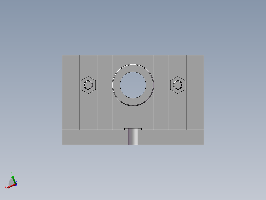 831007拨叉加工工艺及镗φ55孔及φ73端面夹具设计【含三维SolidWorks和UG】后视图