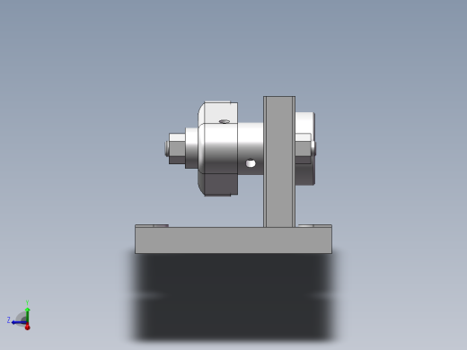 831007拨叉加工工艺及镗φ55孔及φ73端面夹具设计【含三维SolidWorks和UG】右视缩略图