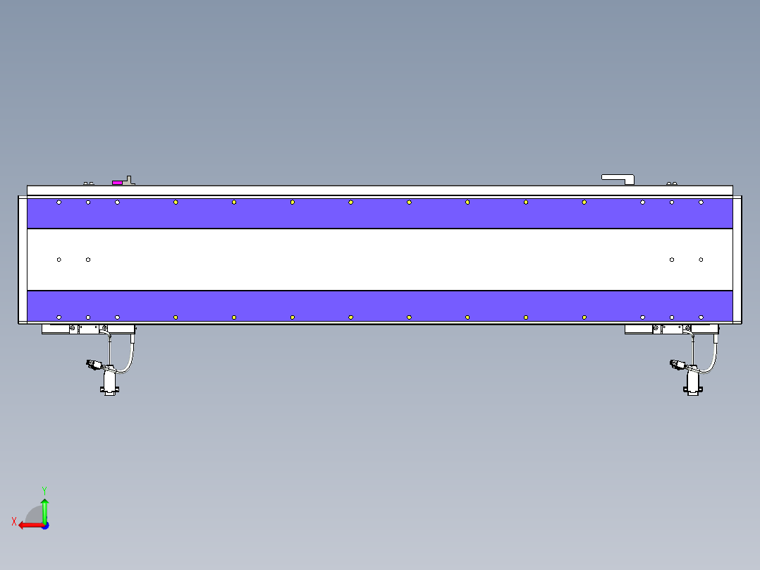 威洛博VL系列直线电机模组-2VL22H2-S800后视图
