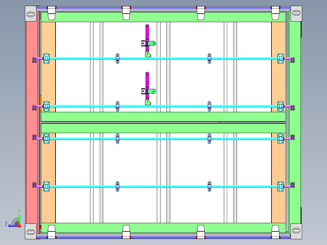 20尺储能用集装箱图纸右视图