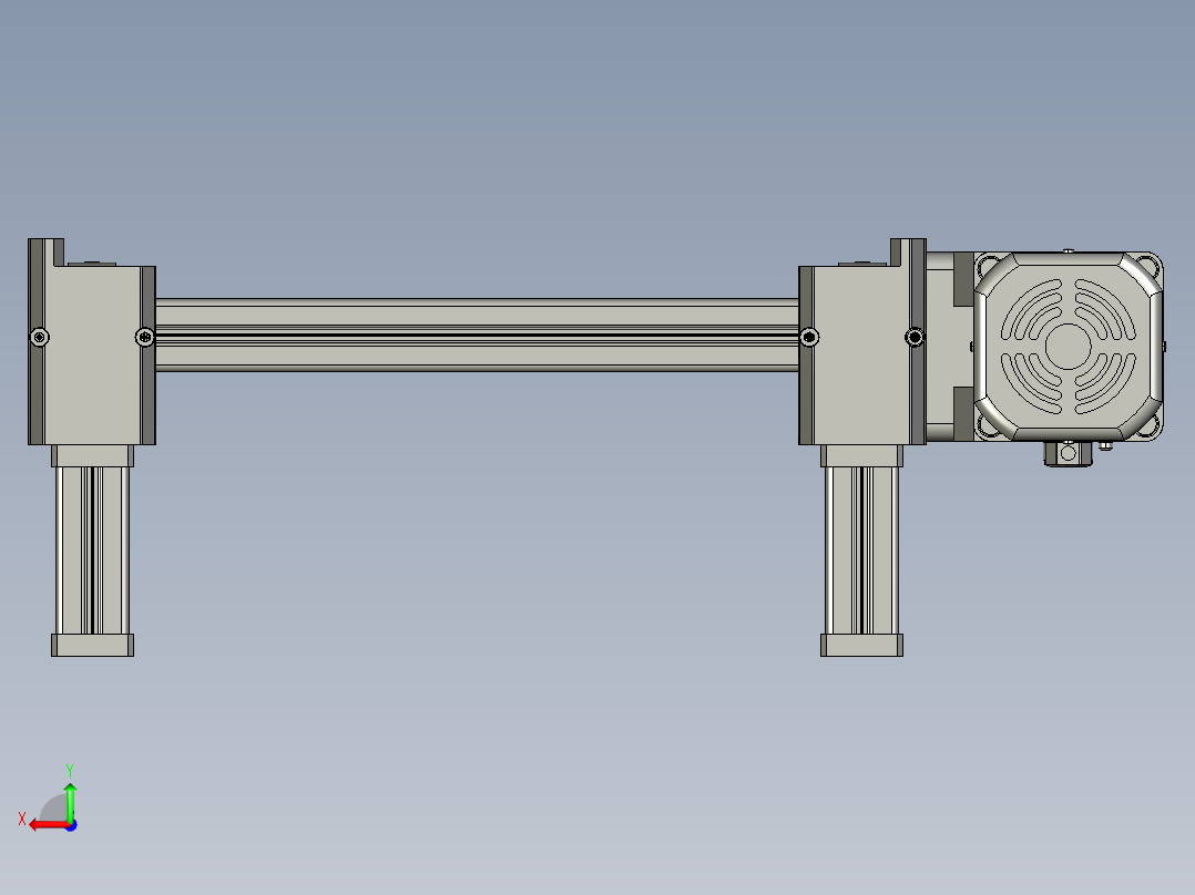 倍速链流道后视图
