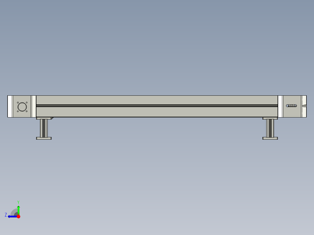 倍速链流道右视图