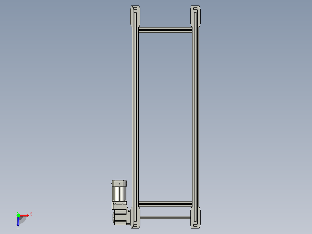 倍速链流道俯视图