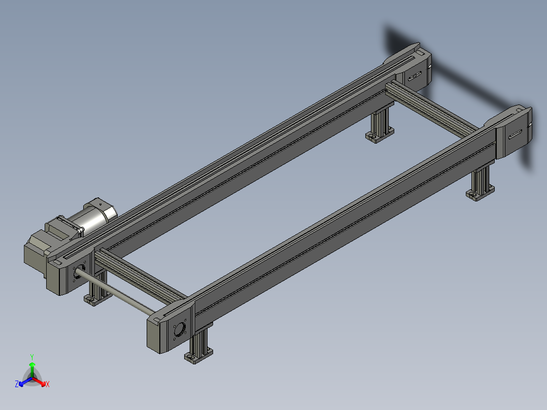 倍速链流道正等轴测图