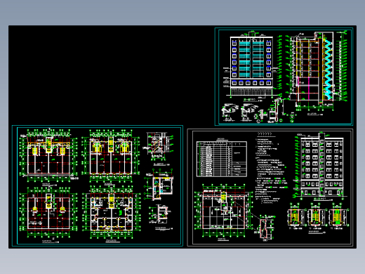 花样年华九层住宅建筑施工图缩略图