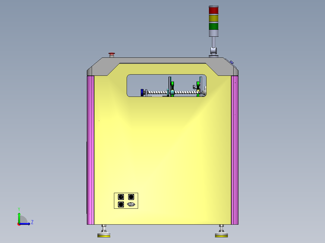 PCB平行移载机sw16可编辑左视图
