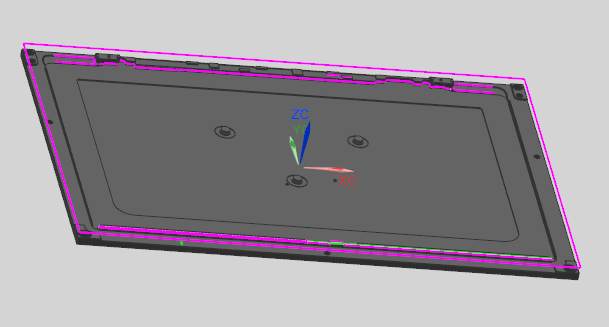 冲压件平板外壳内腔开粗UG编程程序模型