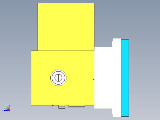 电脑外壳铣KB框+tp框治具模型右视缩略图
