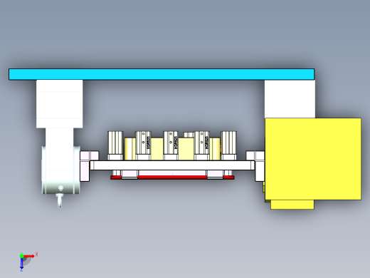 电脑外壳铣KB框+tp框治具模型俯视缩略图