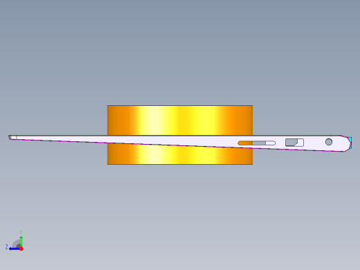 笔记本键盘外壳铣侧孔UG编程程序模型右视缩略图