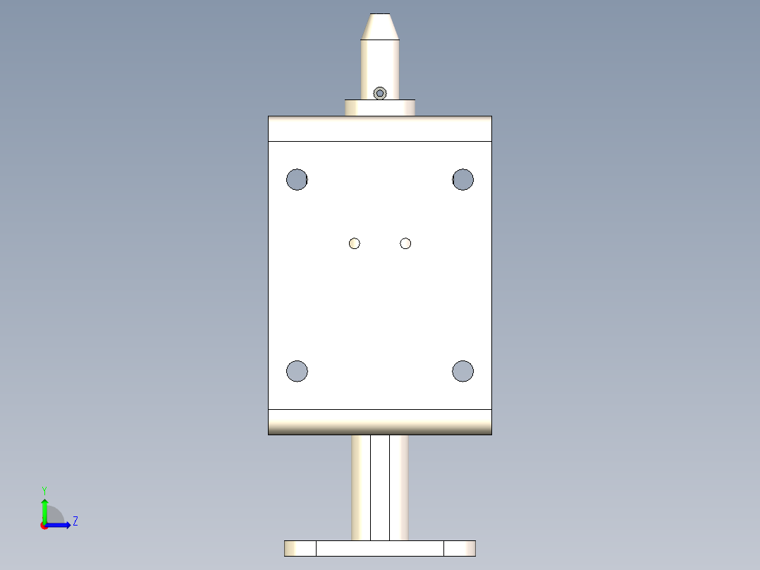 脚踏插销、脚踩快插销左视图