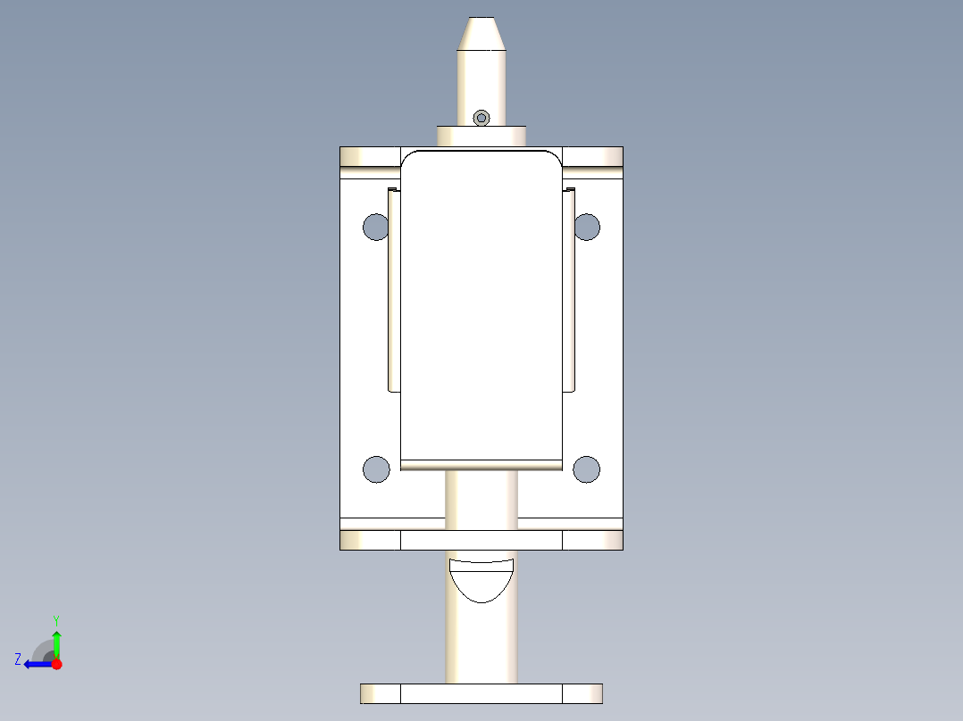 脚踏插销、脚踩快插销右视图