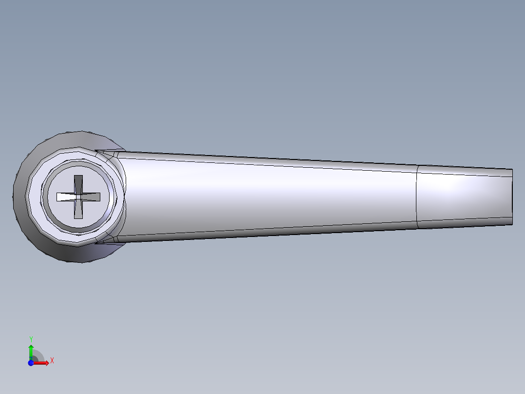手调手柄(B型) M5×2001前视图