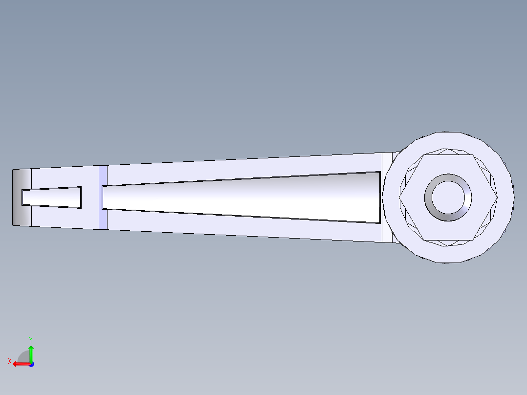 手调手柄(B型) M5×2001后视图