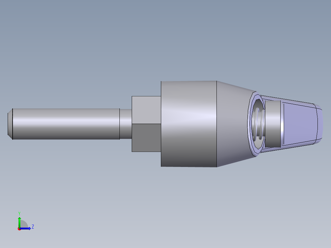 手调手柄(B型) M5×2001左视图