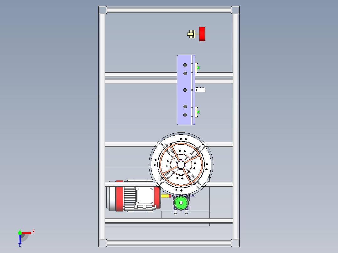 B2004278-拉丝机俯视图