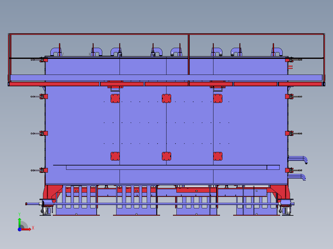 钢筋混凝土通风装置前视图